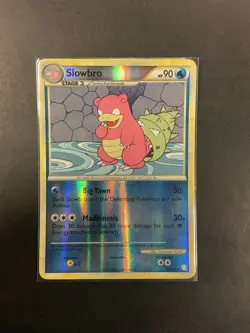 Pokemon TCG Slowbro Heartgold & Soulsilver 52/123 Reverse Holo Uncommon - Image 1