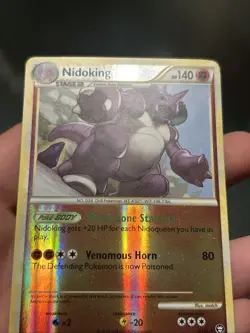 Pokemon TCG Nidoking 6/102 Reverse Holo Triumphant 2010 - LP+ - Image 2