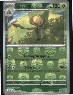 Leavanny 003/086 White Flare Pokemon Reverse Holo Master Ball Pattern NM - Image 1