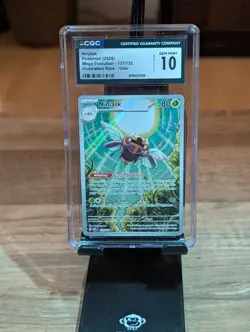 CGC 10 Gem Mint - Ninjask 137/132 Pokemon TCG Me01: Mega Evolution Holo - Image 1