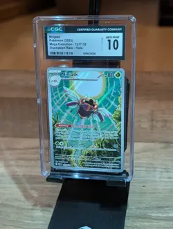 CGC 10 Gem Mint - Ninjask 137/132 Pokemon TCG Me01: Mega Evolution Holo - Image 3
