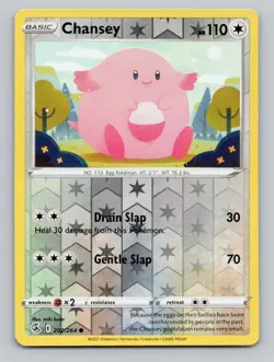 Reverse Holo Chansey 202/264 Common Fusion Strike Pokemon - Image 1