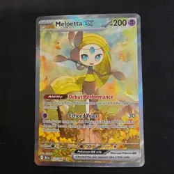 Meloetta EX Special Illustration Rare Holo Sv Black Bolt 167/086 Pokemon - Image 1