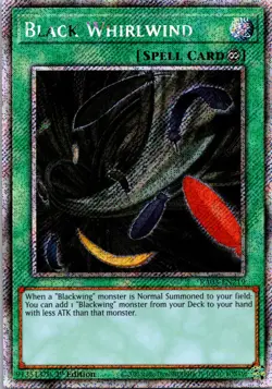 2023 Yu-Gi-Oh! Black Whirlwind RA03-EN219 Super Rare 1st Ed NM - Image 1