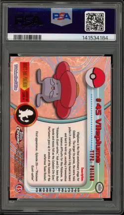 Pokemon Topps Chrome Vileplume Spectra #45 PSA 10 Gem Mint - Image 2