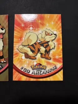 Pokemon: Topps (TV Animation)- 2 Card Lot: Growlithe Foil & Arcanine Non Holo - Image 4