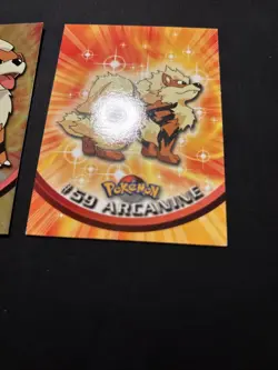 Pokemon: Topps (TV Animation)- 2 Card Lot: Growlithe Foil & Arcanine Non Holo - Image 5