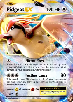 Pidgeot EX Holo 64/108 XY Evolutions NM Ultra Rare Pokemon Card - Image 2