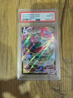 Pokemon TCG Rayquaza VMAX Crown Zenith Card #102/159 PSA 10 - Image 1