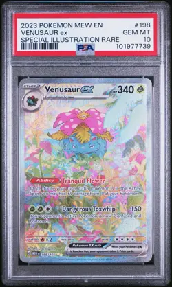 Venusaur ex 198/165 Pokemon 151 198 Special Illustration Rare GEM MINT PSA 10 - Image 1