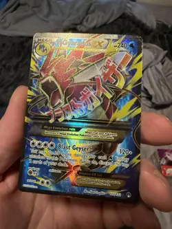 Mega M Gyarados EX 115/122 Breakpoint Ultra Rare Full Art Holo Pokemon Card - Image 1