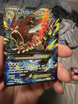 Mega M Gyarados EX 115/122 Breakpoint Ultra Rare Full Art Holo Pokemon Card - Image 2
