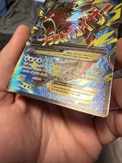 Mega M Gyarados EX 115/122 Breakpoint Ultra Rare Full Art Holo Pokemon Card - Image 3