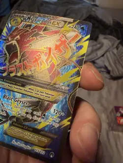 Mega M Gyarados EX 115/122 Breakpoint Ultra Rare Full Art Holo Pokemon Card - Image 4