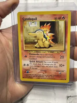 Pokemon Cyndaquil 57/111 - NM - Neo Genesis 2000 - Common Near Mint Vintage Card - Image 1