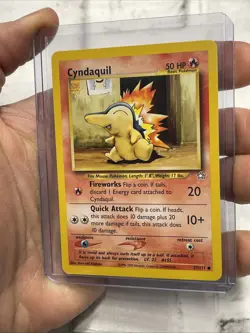 Pokemon Cyndaquil 57/111 - NM - Neo Genesis 2000 - Common Near Mint Vintage Card - Image 2