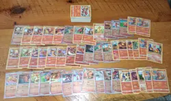 Pokemon Fire Type Card Lot 175+ Various Sets & Years - Holo/Rare & Bulk - Image 1