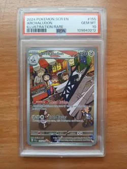 2024 Pokemon Stellar Crown Archaludon Illustration Rare #155/142 GEM MT PSA 10 - Image 1