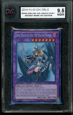 Dark Magician Girl the Dragon Knight DRLG-EN004 Secret 1st Ed Yugioh KSA 9.5 - Image 1