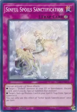 Yugioh! Sinful Spoils Sanctification - ALIN-EN073 - Common - 1st Edition Near Mi - Image 1