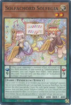 Yugioh! Solfachord Solfegia - DOOD-EN020 - Common - 1st Edition Near Mint, Engli - Image 1