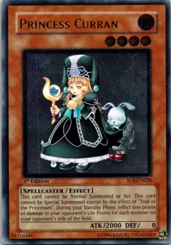 2006 Yu-Gi-Oh! Princess Curran SOI-EN028 Ultimate Rare 1st Ed NM - Image 1