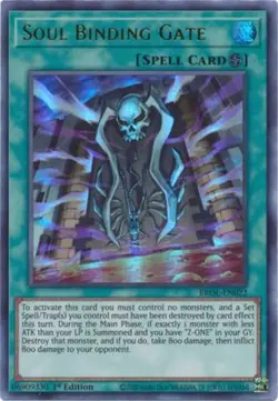 Yugioh! Soul Binding Gate - BROL-EN022 - Ultra Rare - 1st Edition Near Mint, Eng - Image 1