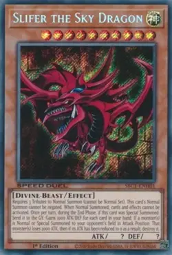Yugioh! Slifer the Sky Dragon - SBC1-ENH01 - Secret Rare - 1st Edition Near Mint - Image 1