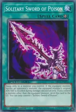 Yugioh! Solitary Sword of Poison - SBC1-ENA14 - Common - 1st Edition Near Mint, - Image 1