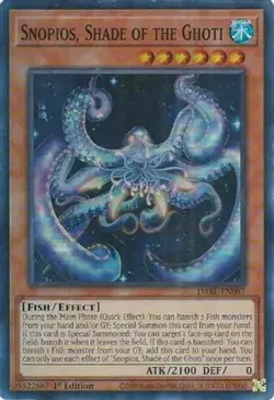 Yugioh! Snopios, Shade of the Ghoti - DABL-EN087 - Super Rare - 1st Edition Near - Image 1