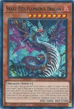 Yugioh! Snake-Eyes Flamberge Dragon - RA03-EN033 - Super Rare - 1st Edition Near - Image 1
