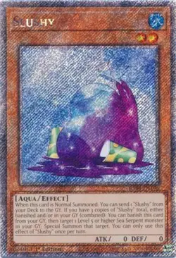 Yugioh! Slushy - RA04-EN196 - Platinum Secret Rare - 1st Edition Near Mint, Engl - Image 1