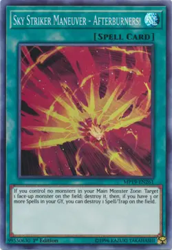 Yugioh! Sky Striker Maneuver - Afterburners! - MP19-EN261 - Super Rare - 1st Edi - Image 1