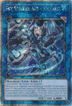 Yugioh! Sky Striker Ace - Shizuku - RA03-EN043 - Quarter Century Secret Rare - 1 - Image 1