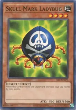Yugioh! Skull-Mark Ladybug - IOC-EN079 - Common - Unlimited 25th Anniversary Edi - Image 1