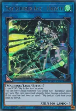 Yugioh! Sky Striker Ace - Hayate - MAMA-EN007 - Ultra Rare - 1st Edition Near Mi - Image 1