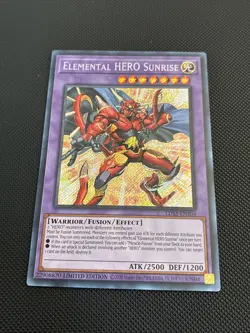 Yugioh! | Elemental HERO Sunrise (Secret Rare) LDS3-EN104 Limited Edition NM - Image 1