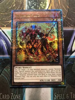 *** NEMESES FLAG *** 1ST EDITION QUARTER CENTURY SECRET RARE RA03-EN024 YUGIOH! - Image 1