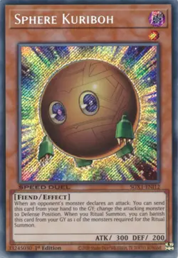 Yugioh! Sphere Kuriboh - SGX1-ENI12 - Secret Rare - 1st Edition Near Mint, Engli - Image 1