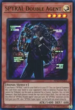 Yugioh! SPYRAL Double Agent - MP23-EN283 - Ultra Rare - 1st Edition Near Mint, E - Image 1