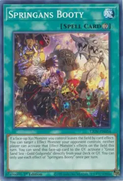 Yugioh! Springans Booty - LIOV-EN054 - Common - 1st Edition Near Mint, English - Image 1