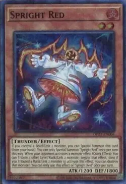 Yugioh! Spright Red - OP21-EN004 - Super Rare - Unlimited Edition Near Mint, Eng - Image 1