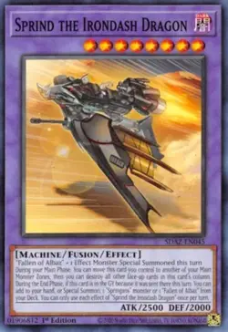 Yugioh! Sprind the Irondash Dragon - SDAZ-EN045 - Common - 1st Edition Near Mint - Image 1