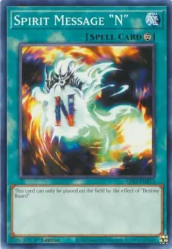 Yugioh! Spirit Message "N" - LDS3-EN013 - Common - 1st Edition Near Mint, Englis - Image 1