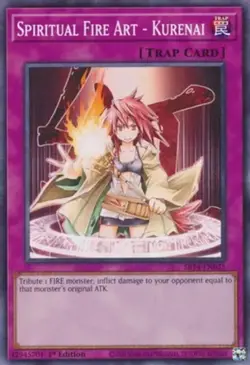 Yugioh! Spiritual Fire Art - Kurenai - SR14-EN035 - Common - 1st Edition Near Mi - Image 1