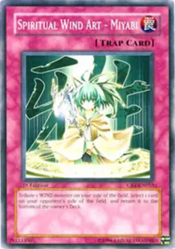 Yugioh! Spiritual Wind Art - Miyabi - CRV-EN053 - Common - Unlimited Edition Nea - Image 1