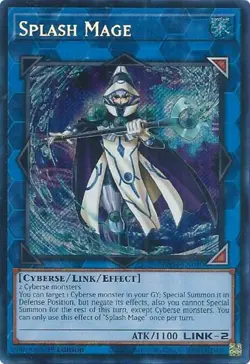 Yugioh! Splash Mage - RA04-EN080 - Secret Rare - 1st Edition Near Mint, English - Image 1