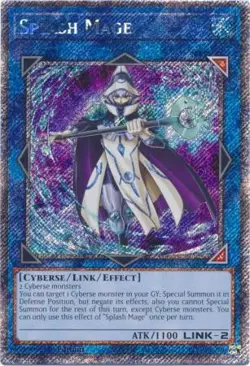 Yugioh! Splash Mage - RA04-EN080 - Platinum Secret Rare - 1st Edition Near Mint, - Image 1