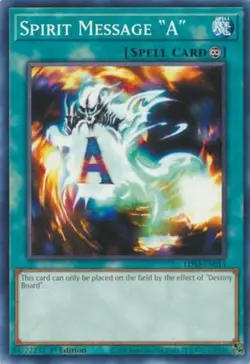 Yugioh! Spirit Message "A" - LDS3-EN014 - Common - 1st Edition Near Mint, Englis - Image 1