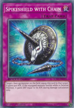 Yugioh! Spikeshield with Chain - SGX1-ENC19 - Common - 1st Edition Near Mint, En - Image 1